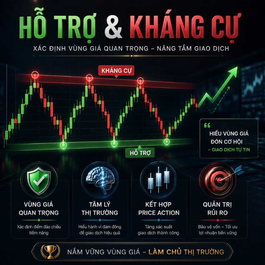 Hỗ Trợ Và Kháng Cự Là Gì? Cách Xác Định Vùng Giá Quan Trọng
