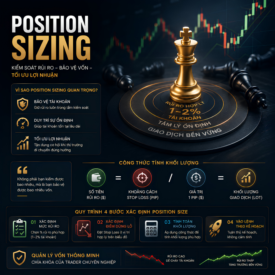 Position Sizing Là Gì? Cách Xác Định Khối Lượng Giao Dịch Phù Hợp