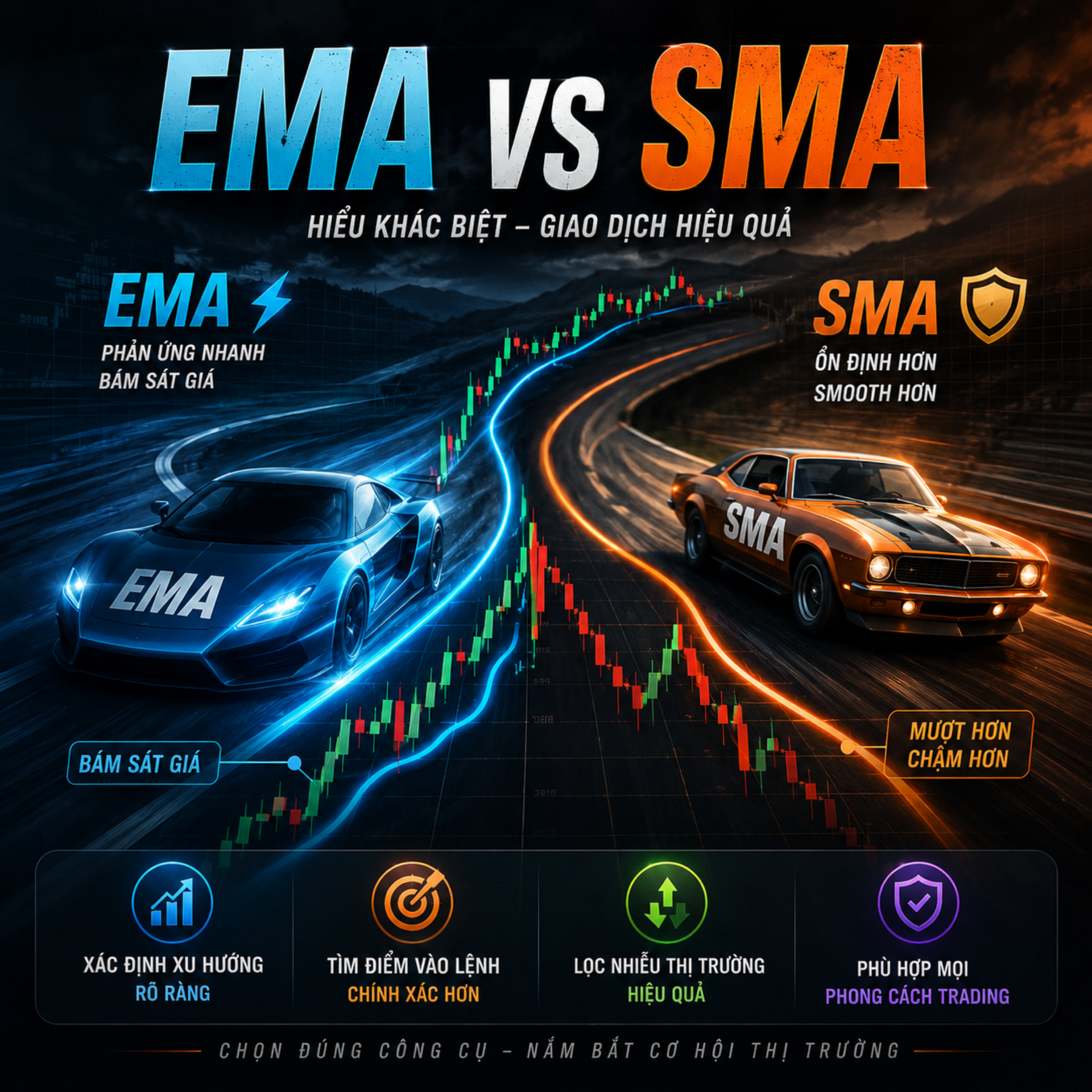 EMA Và SMA Là Gì? Cách Sử Dụng Đường Trung Bình Hiệu Quả