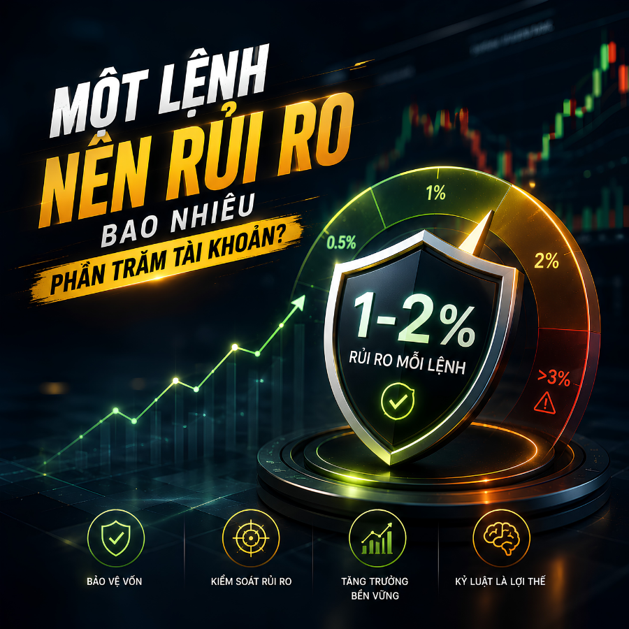 Một Lệnh Nên Rủi Ro Bao Nhiêu Phần Trăm Tài Khoản?