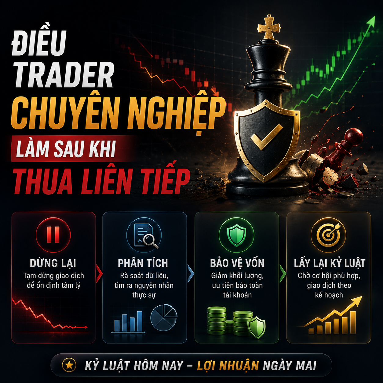 Điều Trader Chuyên Nghiệp Làm Sau Khi Thua Liên Tiếp