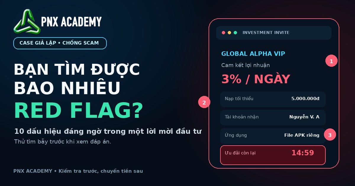 Phân tích lời mời đầu tư giả lập: 10 dấu hiệu lừa đảo thường gặp