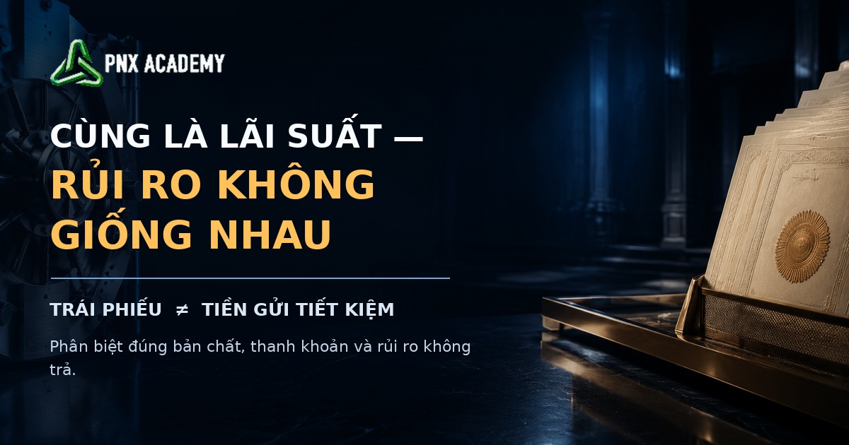 Trái phiếu và tiền gửi tiết kiệm khác nhau thế nào?
