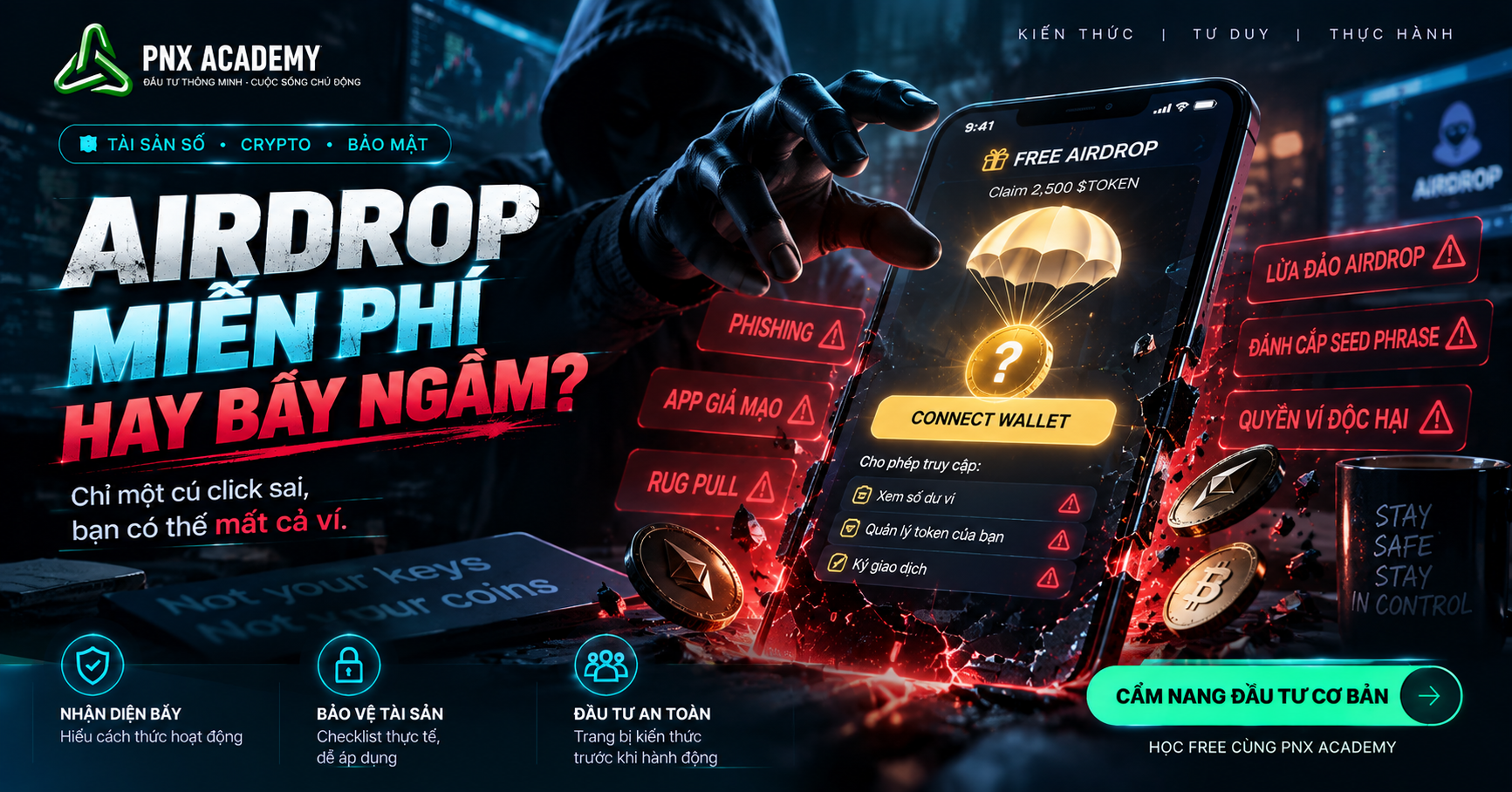Lừa đảo crypto: 5 bẫy phổ biến và checklist bảo vệ ví
