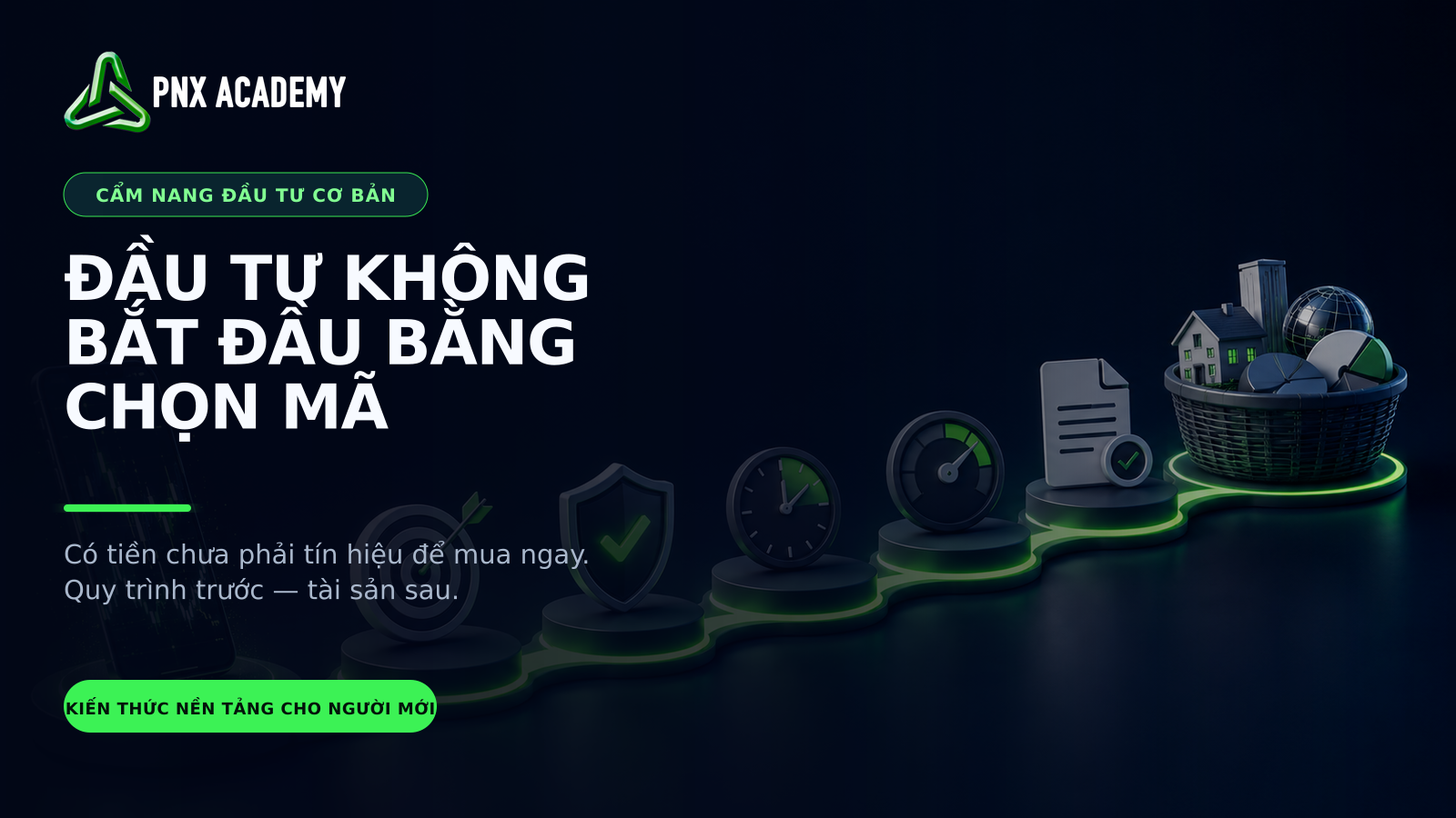 Đầu tư cho người mới: 6 bước trước khi chọn tài sản